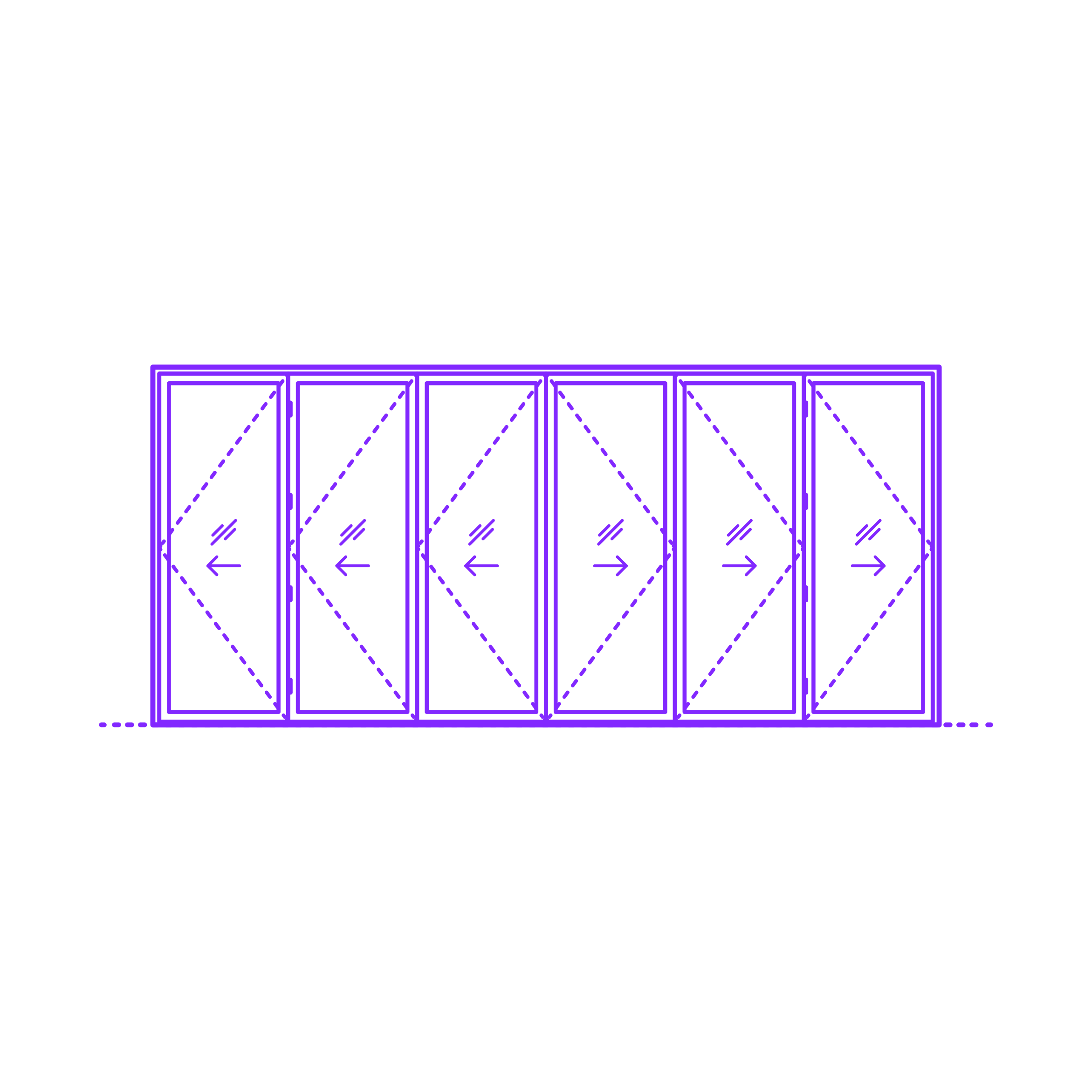 Buildings Folding Doors Bifold Exterior Door 6 Panels Split Craft Design Svg File Free Vectors